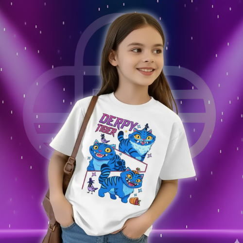 Derpy Tiger Demon Hunters Shirt fo Children