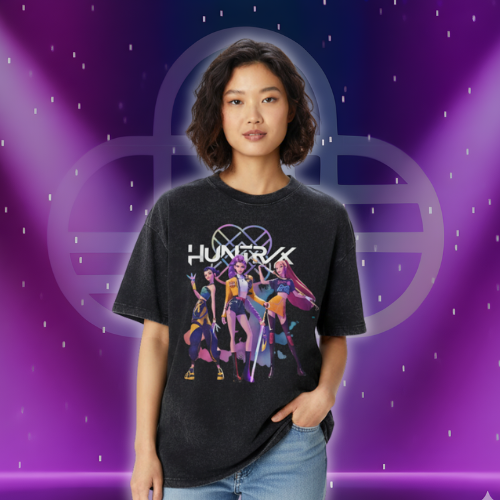 Washed Shirt Demon Hunters Huntrix