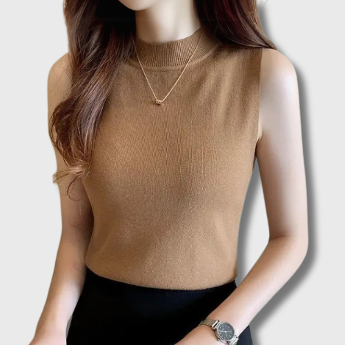 Korean High Neck Tank Top