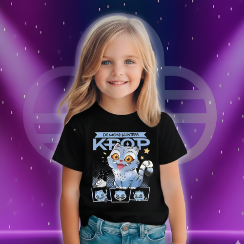 KPop Derpy Tiger Shirt for Kids