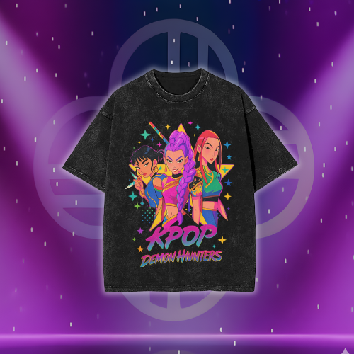 Washed Shirt Demon Hunters Huntrix