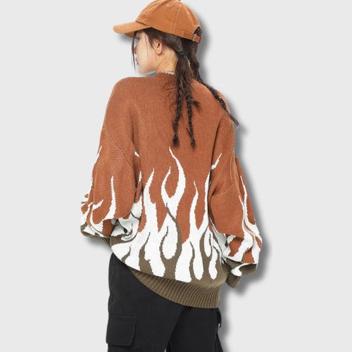 Flame Crew Neck Sweater