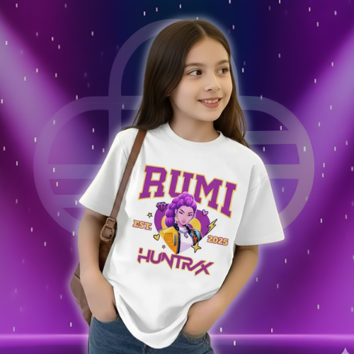 Demon Hunters Huntrix Rumi White Shirt fo Kids