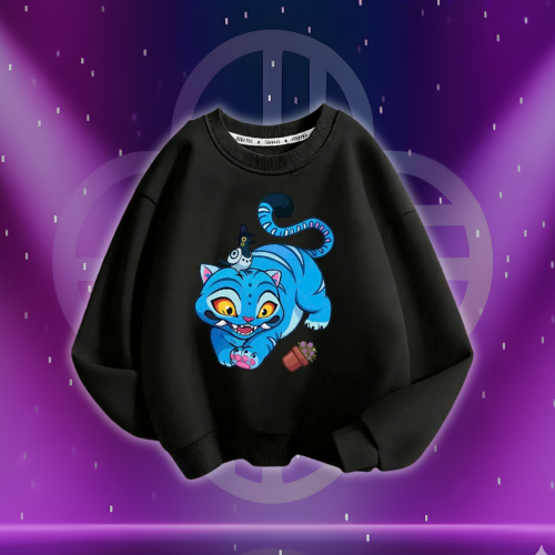 Derpy Tiger Demon Hunters Huntrix Kids Sweatshirt