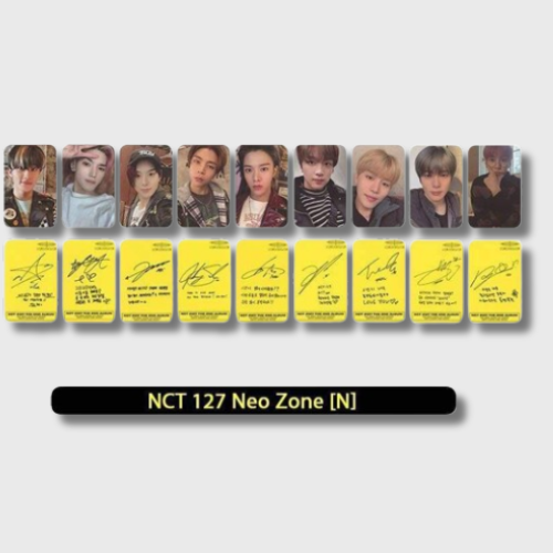 Photocard NCT127 - Yellow & Orange