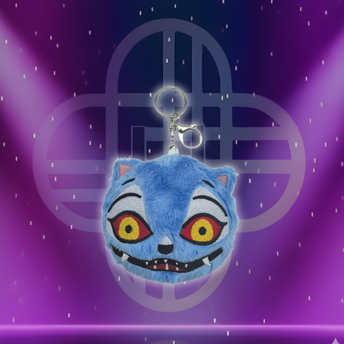 Derpy Tiger Demon Hunters Keychain