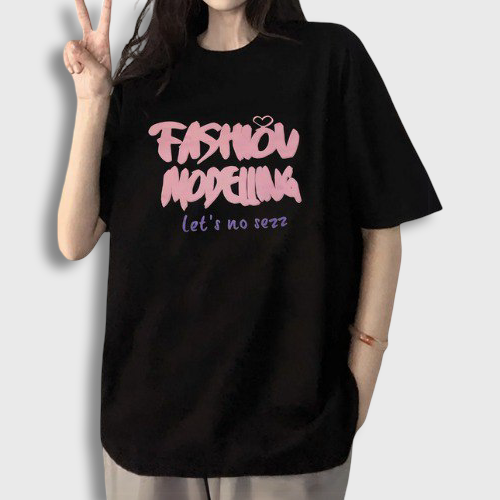 Black Oversized Korean T-shirt