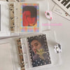 3 Inch Kpop Photo Album Notebook Cover Mini Binder Photocards Storage Collect Hollow Cherry Print Photocard Holder Stationary