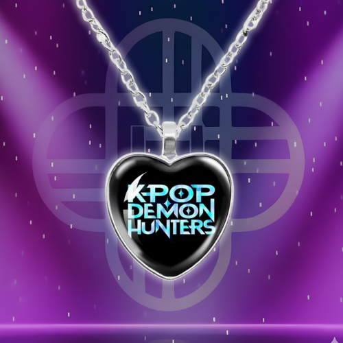 KPop Demon Hunters Heart Pendant Necklace