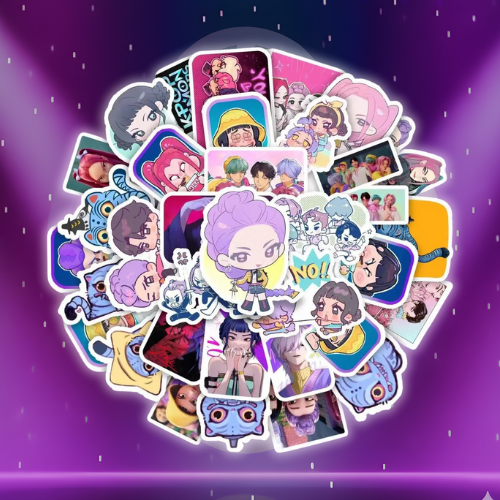 50pcs KPop Demon Hunters Stickers 
