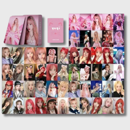 Set of 55 K-pop Photocards - Group (G) I-DLE