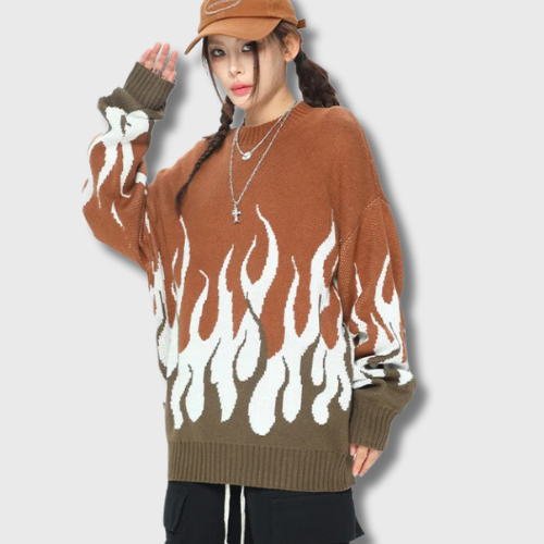 Flame Crew Neck Sweater