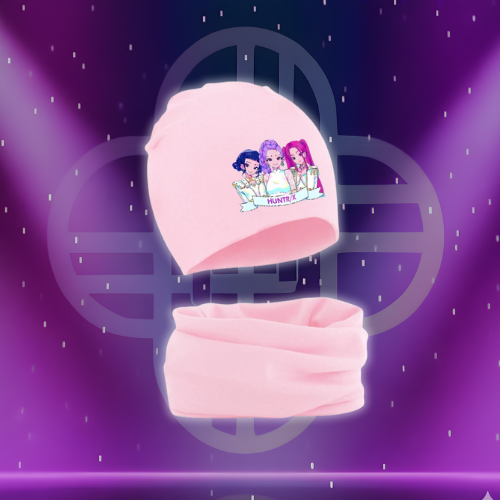 KPop Demon Hunters Kids Kawaii Hat Scarf Sets