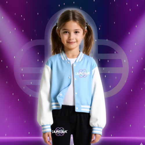 Demon Hunters Huntrix Baseball Jacket for Kids