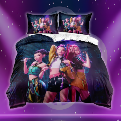 Kpop Demon Hunters Duvet Cover Pillowcase