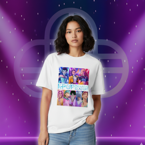 Women's Kpop Demon Hunters White Shirt 