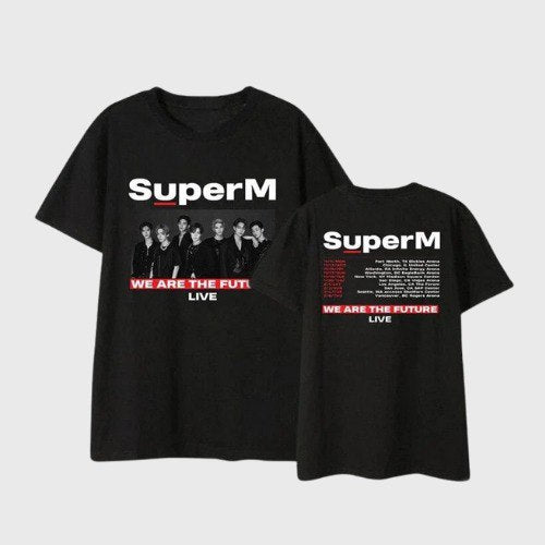 superM ロゴ Tシャツ　スパエム Super M T-Shirt - Logo | KPOP Store - Boutique KPOP