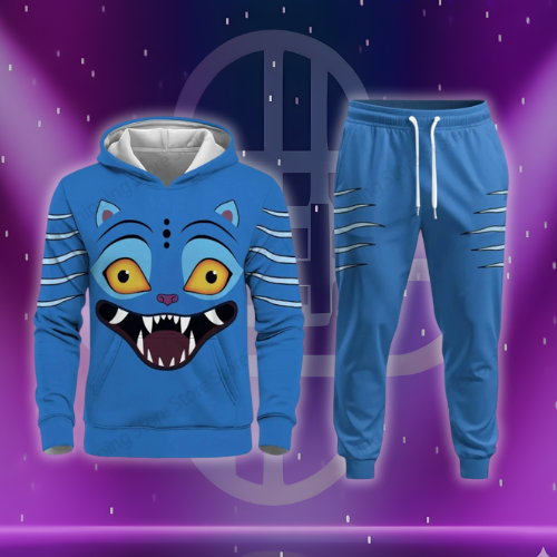Derpy Tiger Demon Hunters Hoodie Pant Set