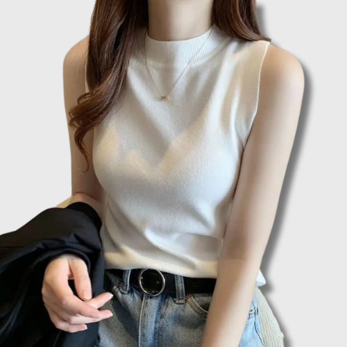 Korean High Neck Tank Top