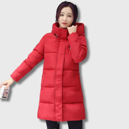 Korean Mid-Length Down Jacket