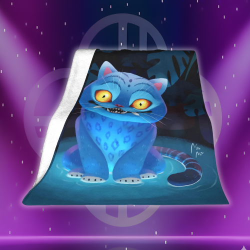 Derpy Tiger Demon Hunters Plush Blanket