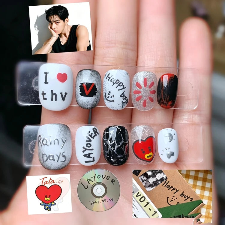 BTS V Press-On Nails