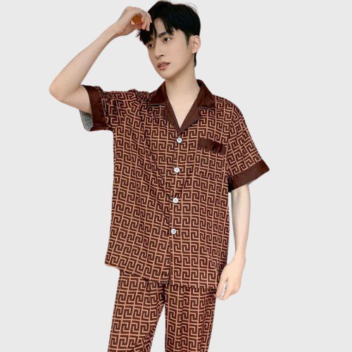 Men's Brown Korean Pajamas