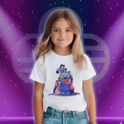 Derpy Tiger Demon Hunters Kawaii Shirt for Girls