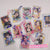 5pcs /lot Korea Kpop Photocards Protector Storage Bag Transparent Sleeves Card Holder With Chain School Korean Stationery