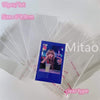 5pcs /lot Korea Kpop Photocards Protector Storage Bag Transparent Sleeves Card Holder With Chain School Korean Stationery