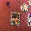 5pcs /lot Korea Kpop Photocards Protector Storage Bag Transparent Sleeves Card Holder With Chain School Korean Stationery