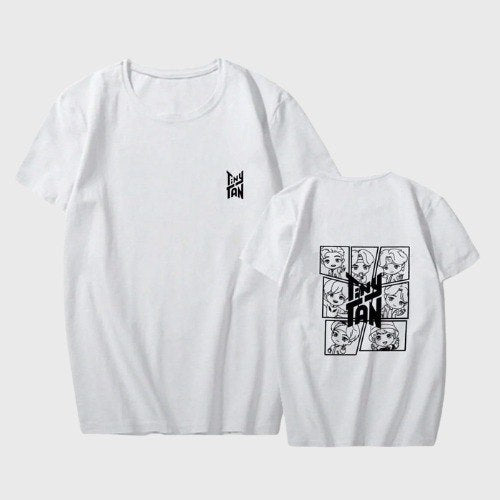 BTS Tiny Tan White T-Shirt