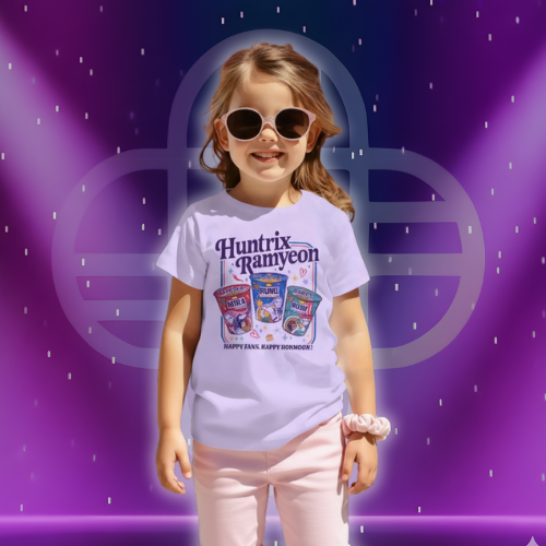 KPop Demon Hunters Huntrix Ramyeon Kids Shirt 