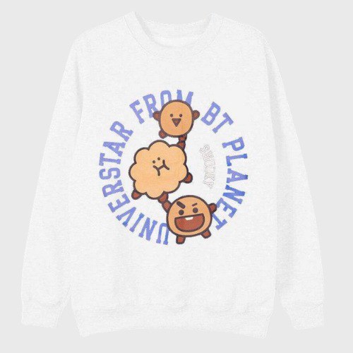 Pull BT21 Shooky Blanc