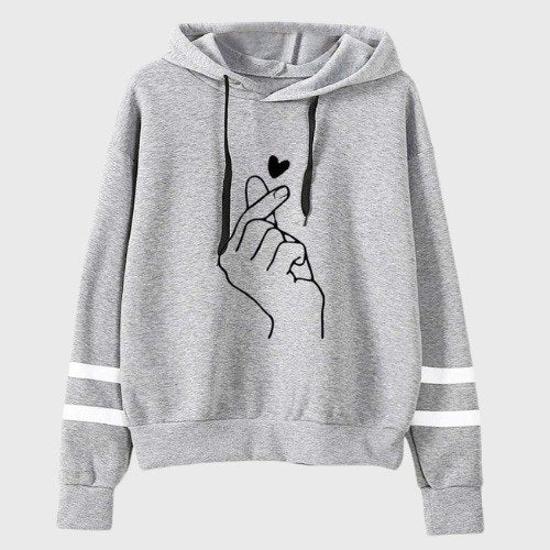 Hoodie - Heart Finger