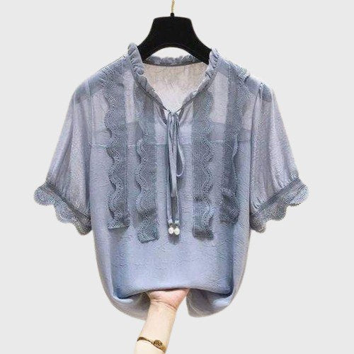 Korean Ruffle Blouse