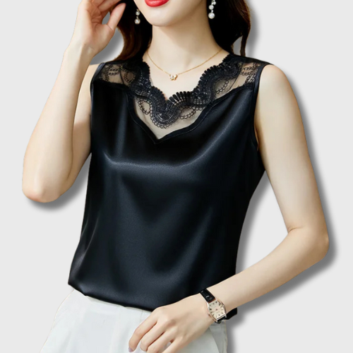 Women's Korean Satin Tank Top