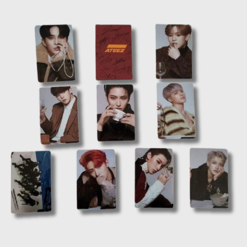 Set of 10 ATEEZ photocards