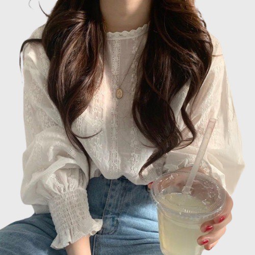 Korean Blouse Puff Sleeve