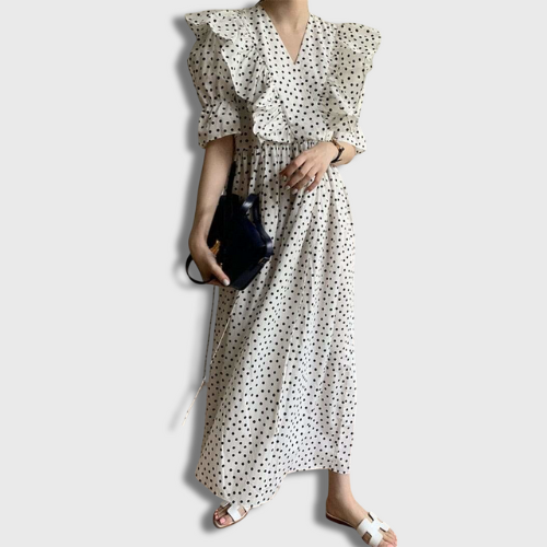 Polka Dot Korean Style Dress