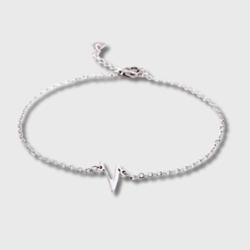 Silver adjustable bracelet BTS