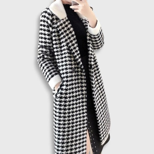 Women's Houndstooth Coat