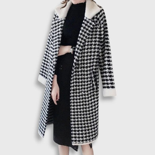 Women's Houndstooth Coat