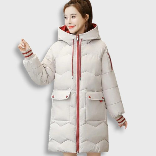 Korean Mid-Length Down Jacket