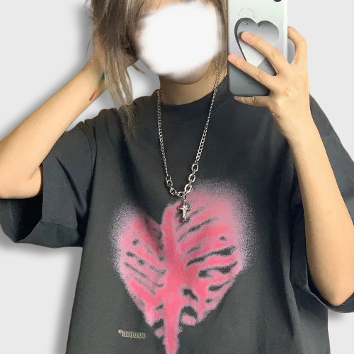 Korean Style Skeleton T-shirt