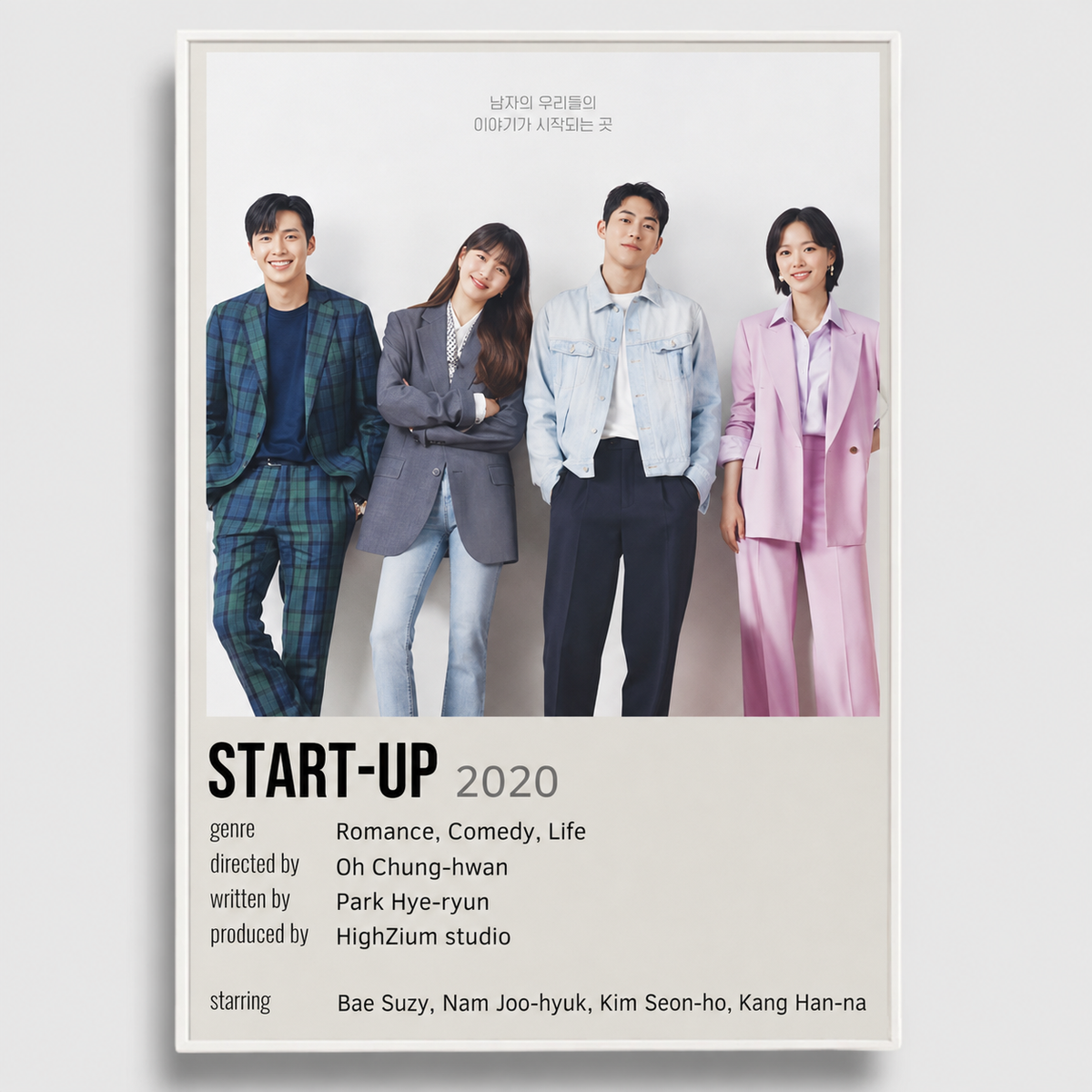 Start-Up K-Drama Canvas Poster
