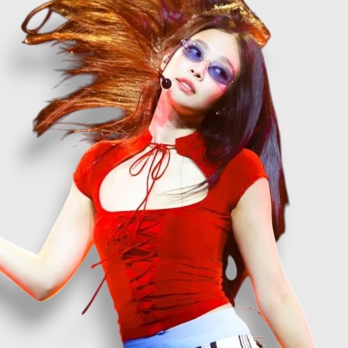 Haut KPOP Rouge | Jennie BlackPink