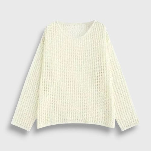 Pull Résille Blanc | Hyunjin Stray Kids