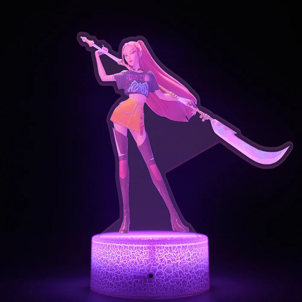 Kpop Demon Hunters Huntrix Night Light