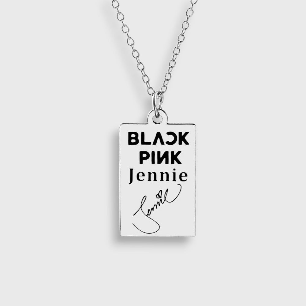 Silver Necklace Blackpink - Jennie